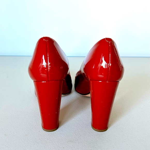 J Crew Red Pump Sz 7 - Picture 4 of 5